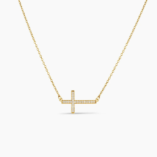 Custom Dainty Cross Pendant Necklace