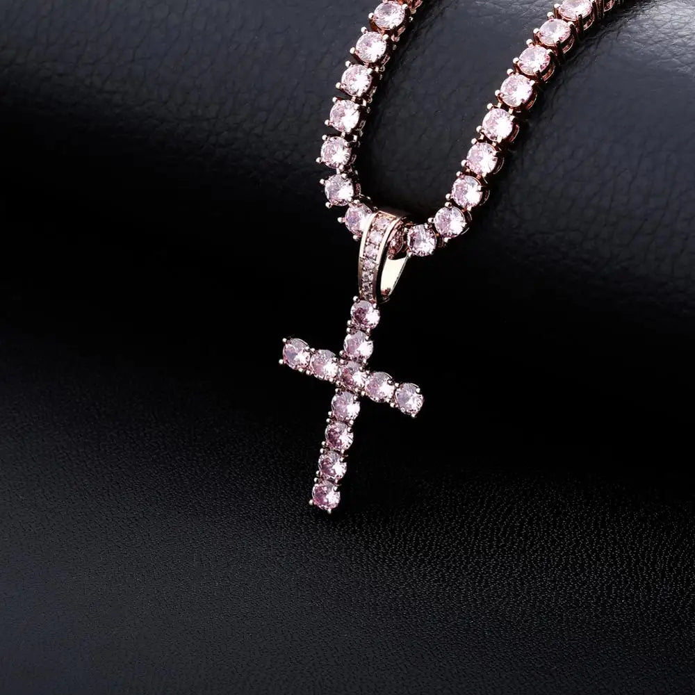 Hip Hop Pico Harvey Cross Pendant Necklace