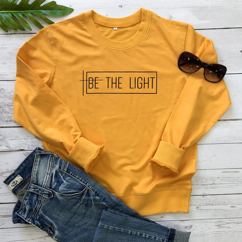 Be The Light 100% Cotton Sweatshirt