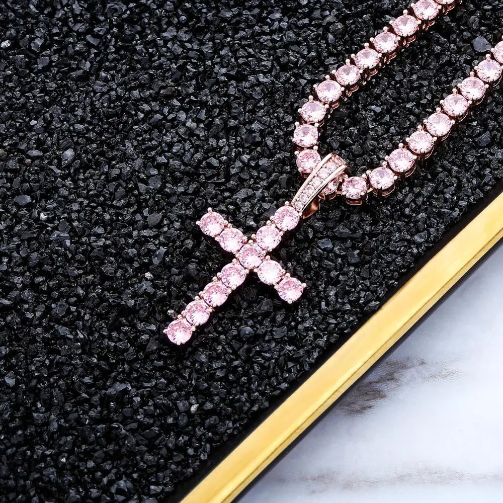 Hip Hop Pico Harvey Cross Pendant Necklace