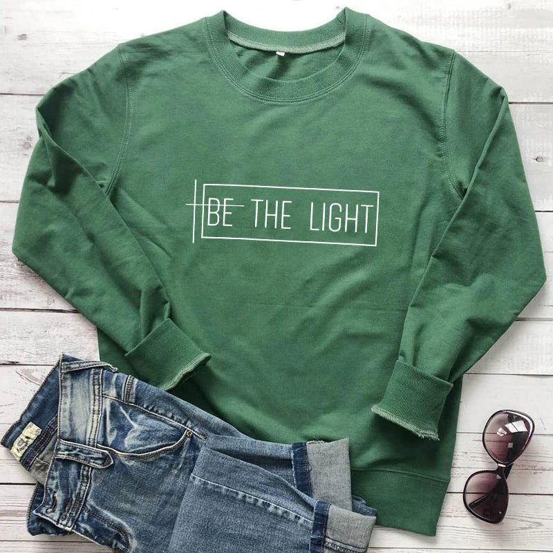 Be The Light 100% Cotton Sweatshirt