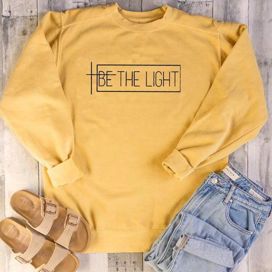 Be The Light 100% Cotton Sweatshirt