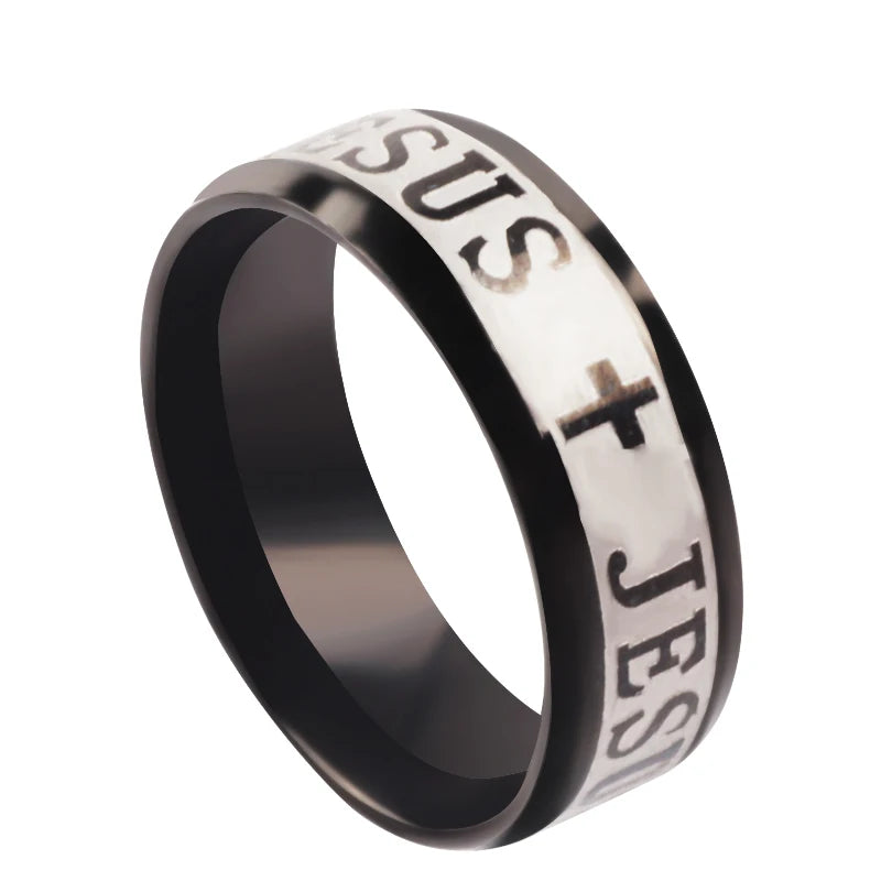 Cross I Love Jesus Ring