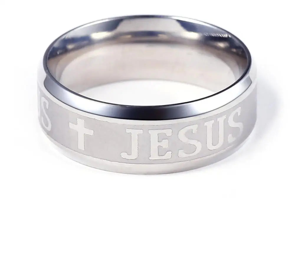 Cross I Love Jesus Ring