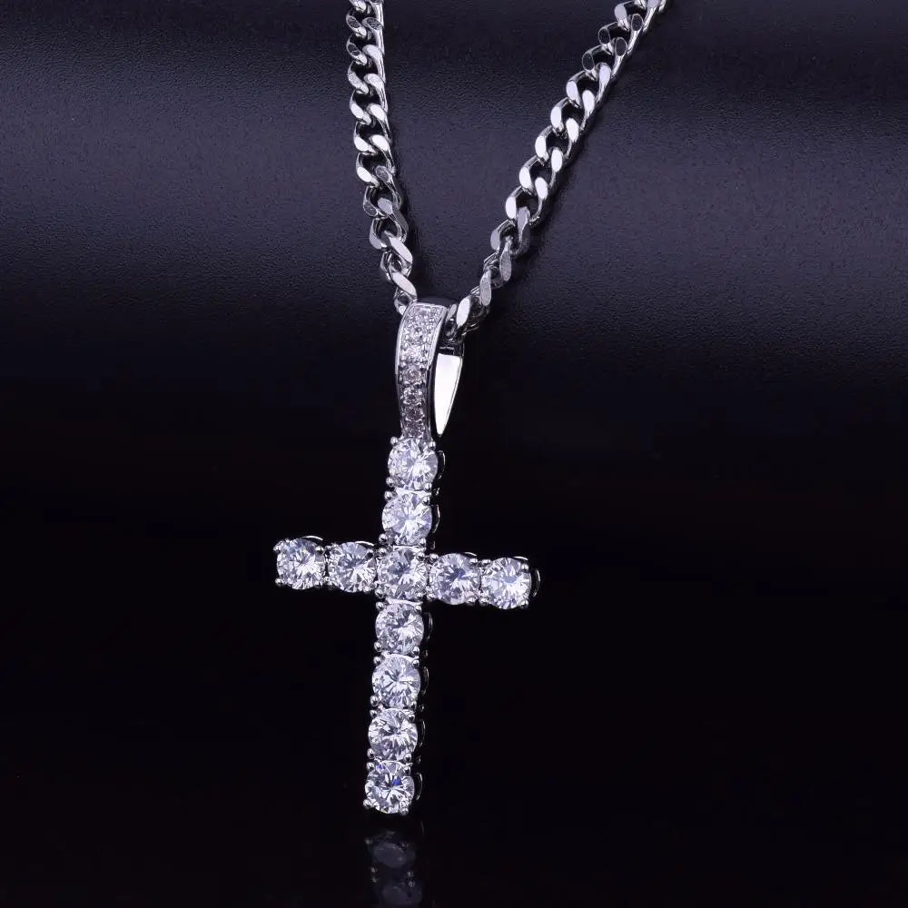 Hip Hop Pico Harvey Cross Pendant Necklace