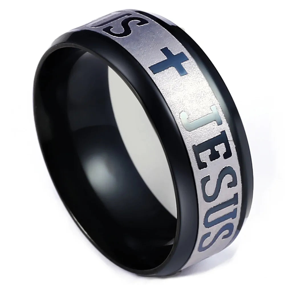 Cross I Love Jesus Ring