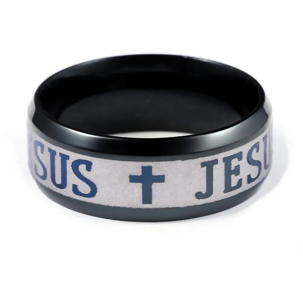 Cross I Love Jesus Ring