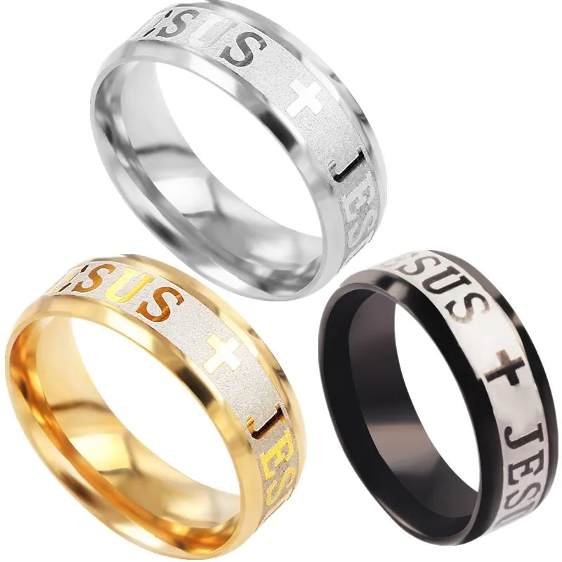 Cross I Love Jesus Ring