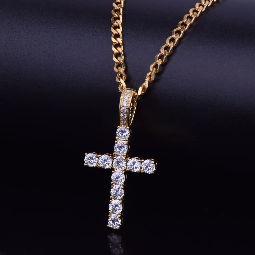 Hip Hop Pico Harvey Cross Pendant Necklace