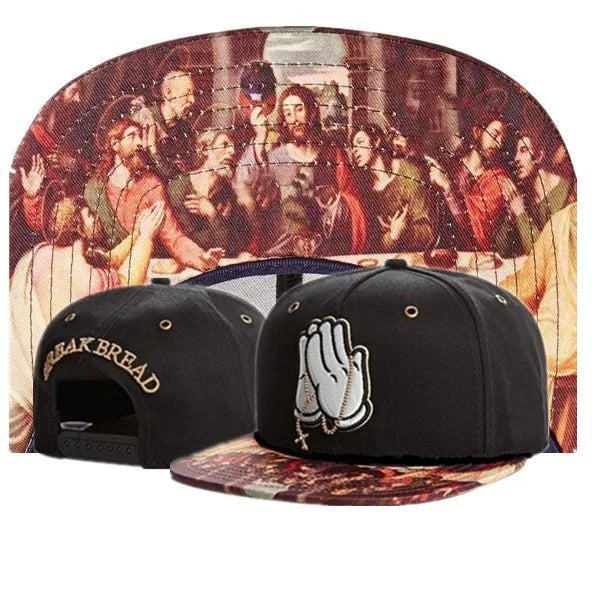 Christian Last supper Jesus hip hop snapback hat