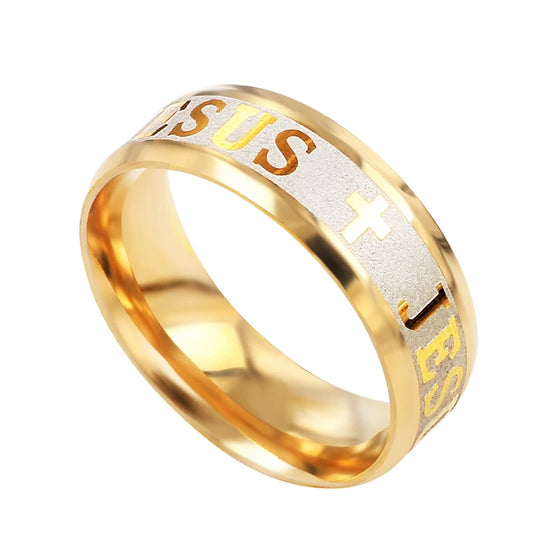 Cross I Love Jesus Ring