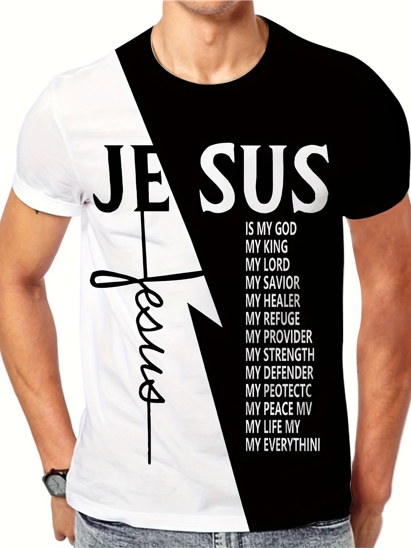 Men's Christian Theme Casual Shirt