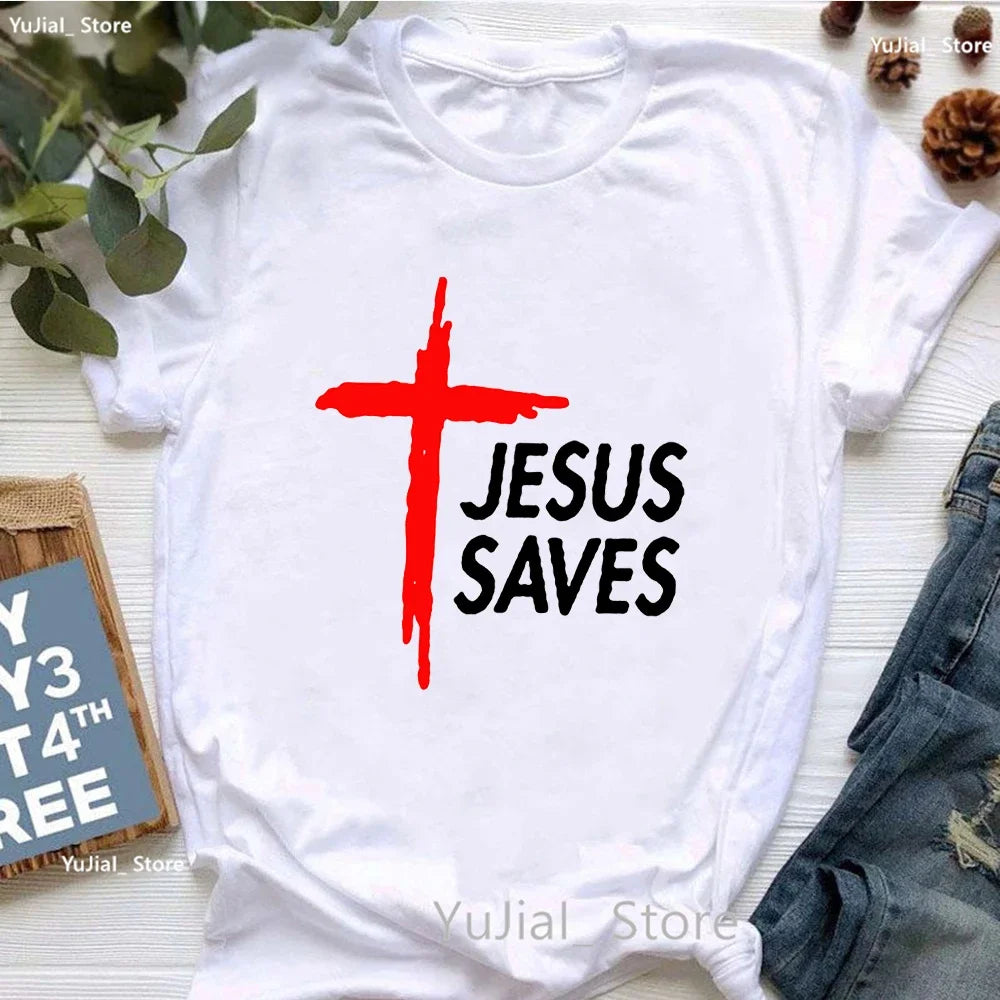 All My Hope Is in Jesus Graphic Print T-Shirt