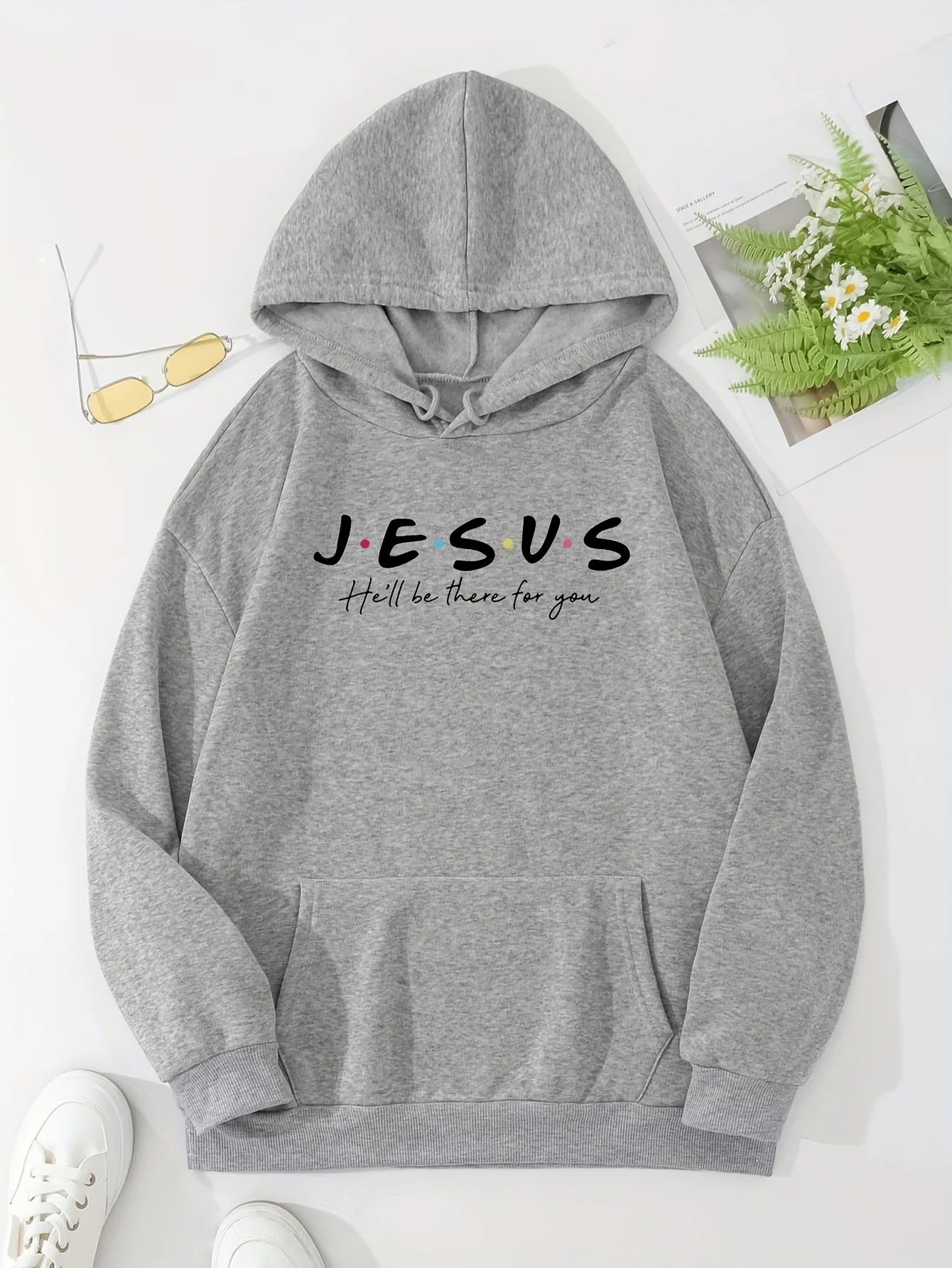 Jesus Print Hoodies