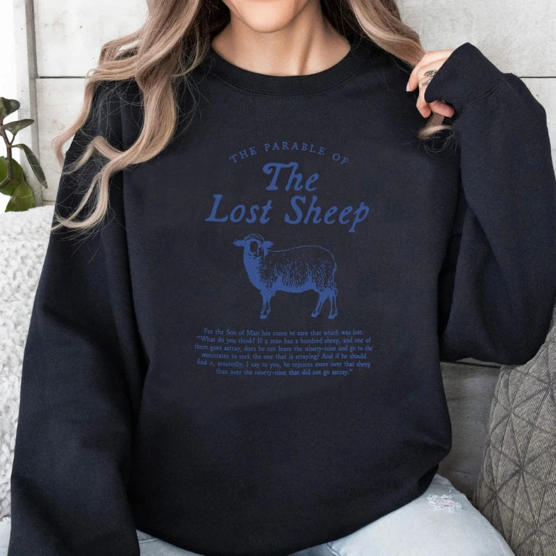 Parable of The Lost Sheep Bible Verse Sweatshirt