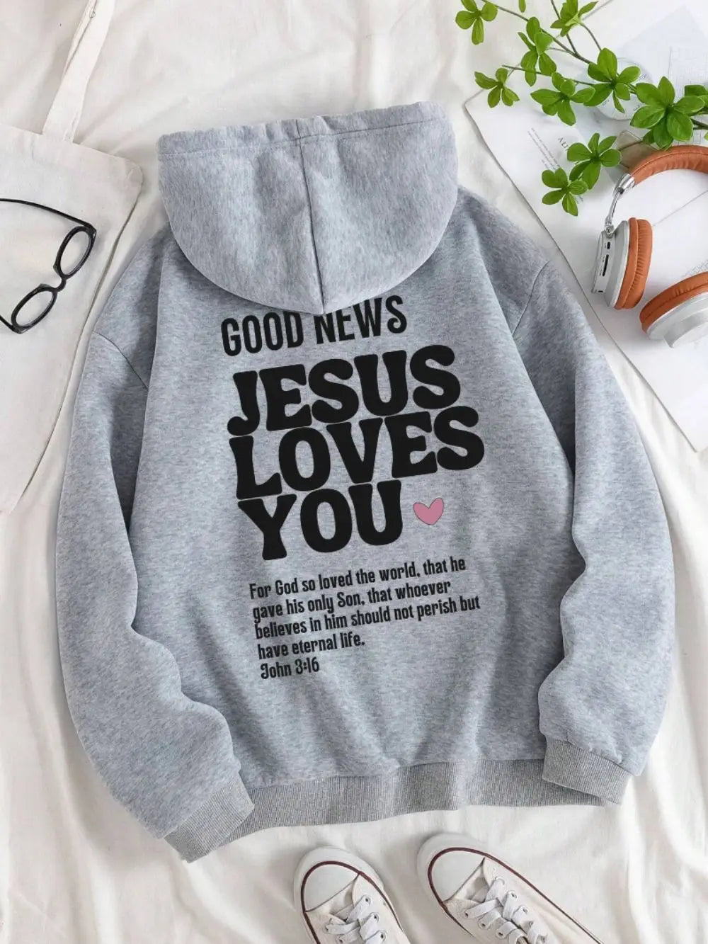 Good News Jesus Loves You Hoodies