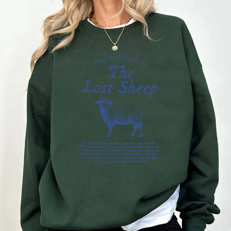 Parable of The Lost Sheep Bible Verse Sweatshirt