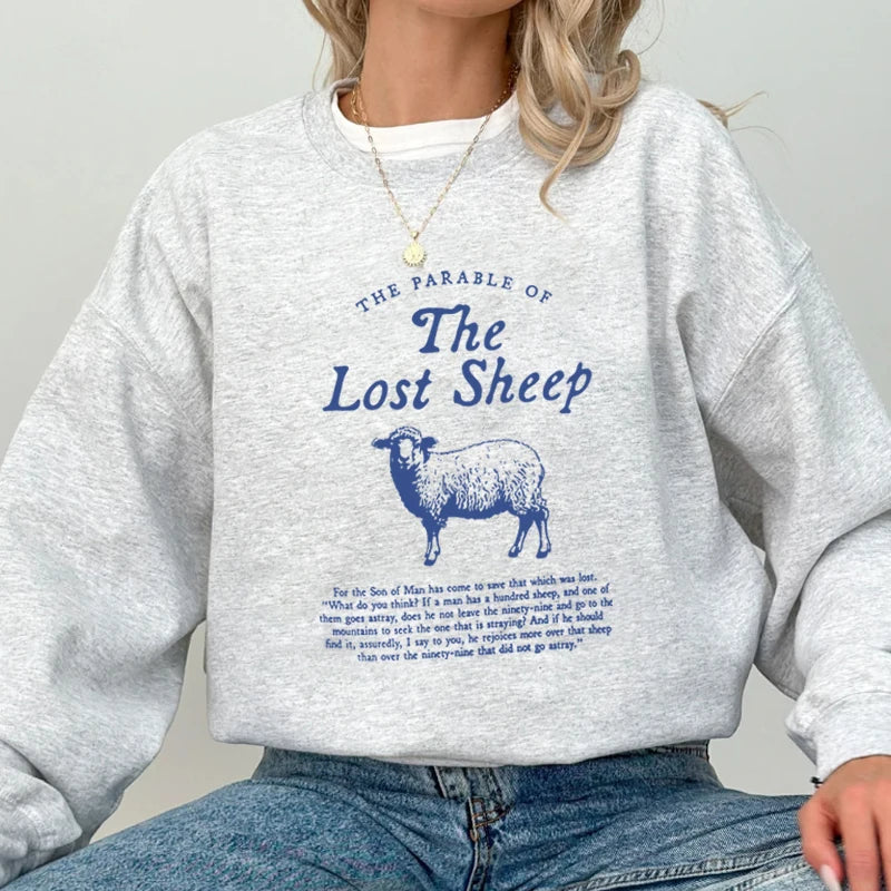 Parable of The Lost Sheep Bible Verse Sweatshirt