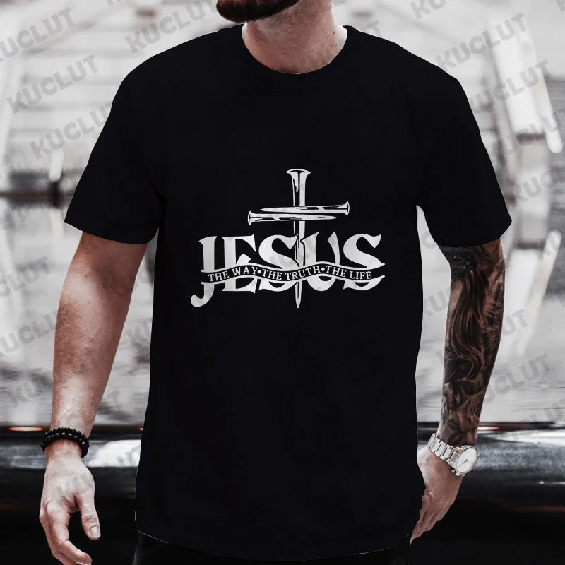 Jesus Pattern Men's T-shirt