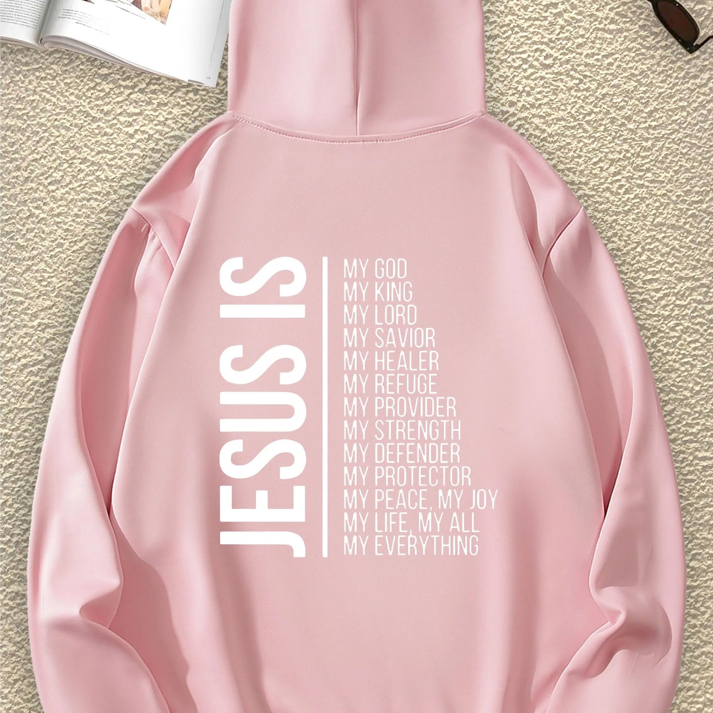 JESUS Fashion Print Pullover Hoodie