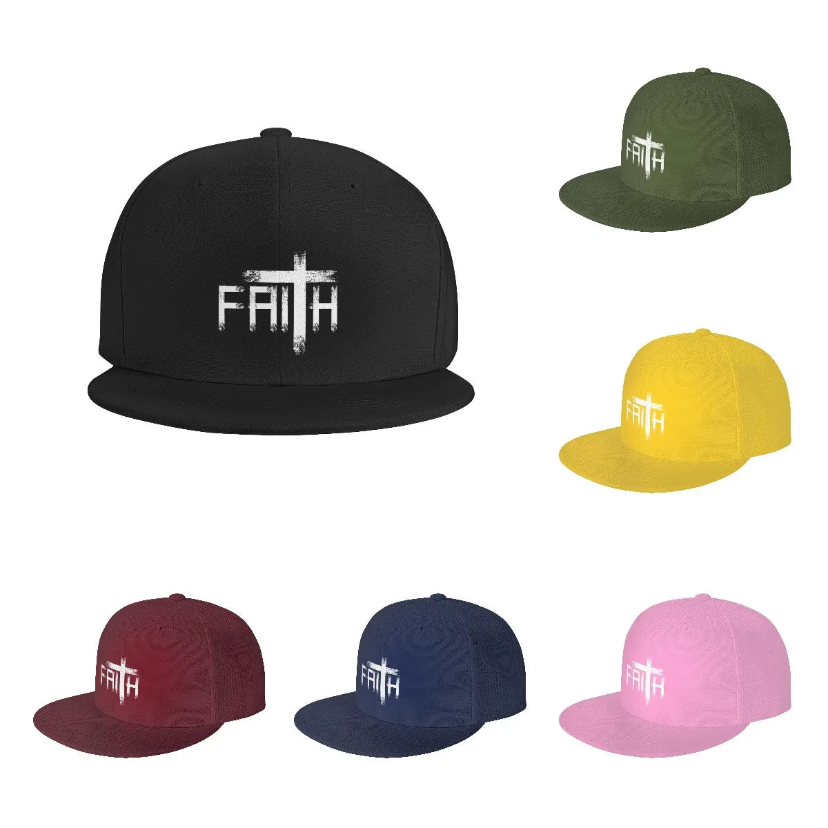 God Preacher Jesus Believer Hiphop Flat Baseball Cap