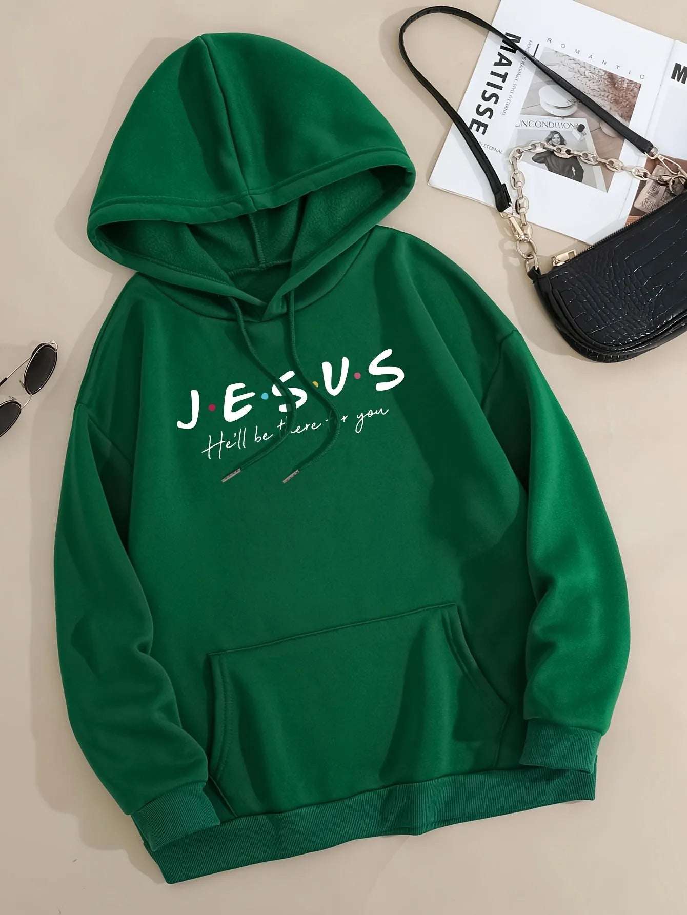 Jesus Print Hoodies