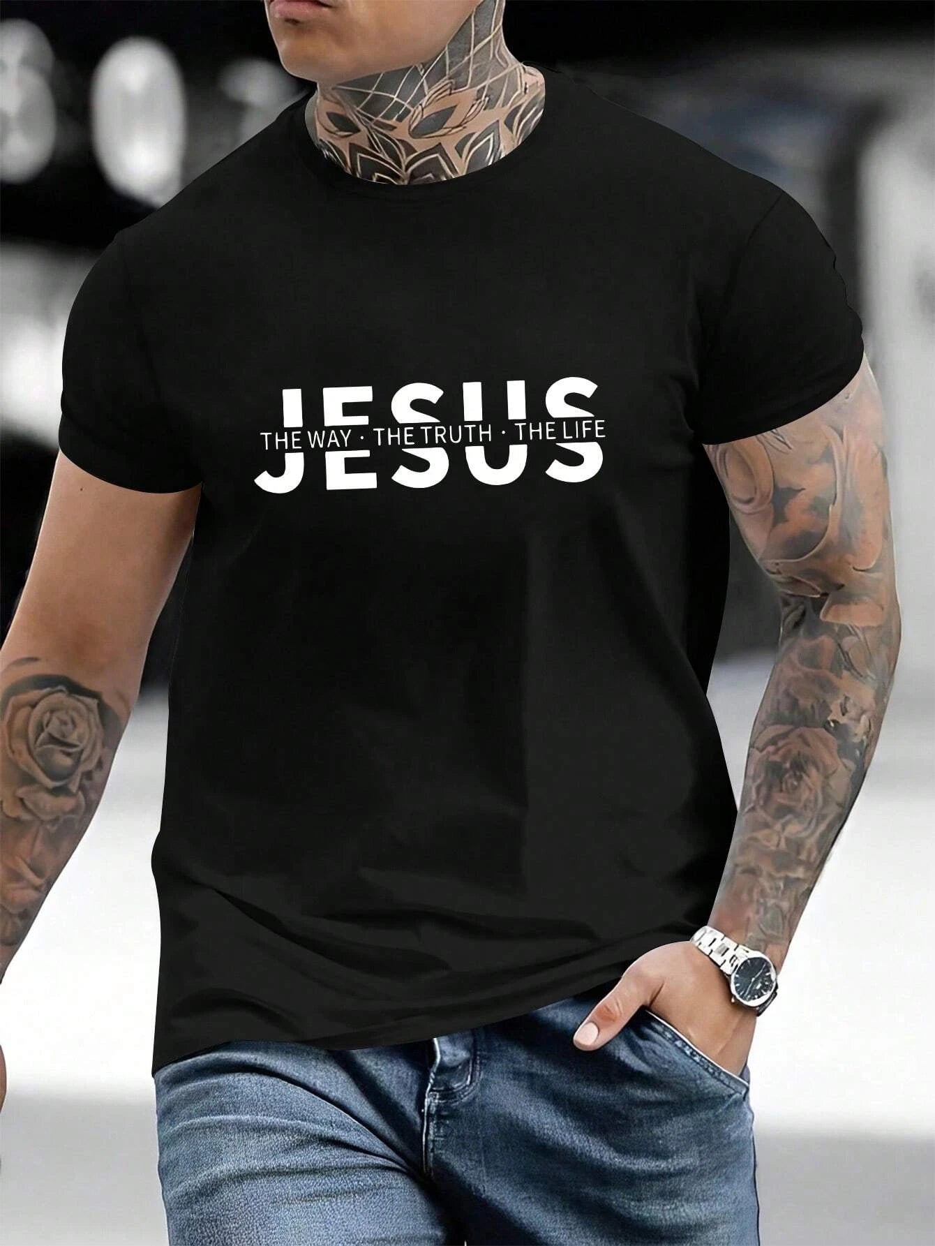 Jesus Men Cotton Tshirt