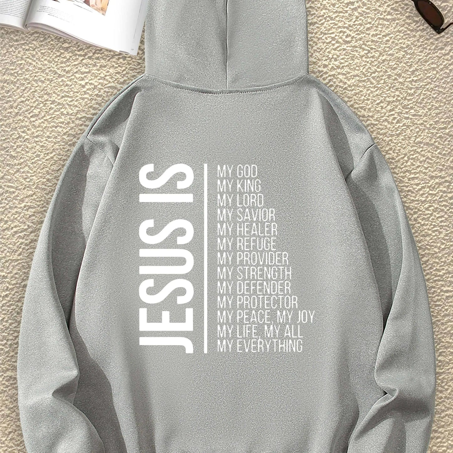 JESUS Fashion Print Pullover Hoodie