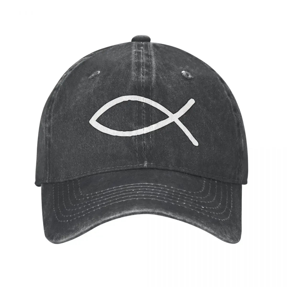 Jesus Fish Christian Symbol Baseball Caps