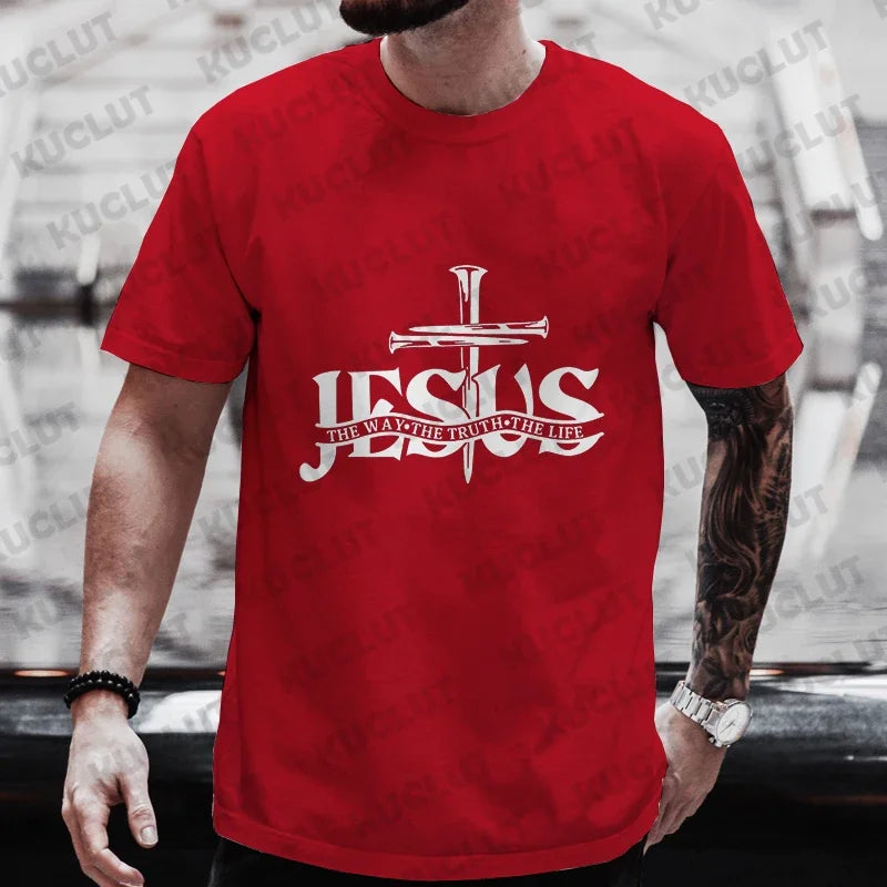 Jesus Pattern Men's T-shirt