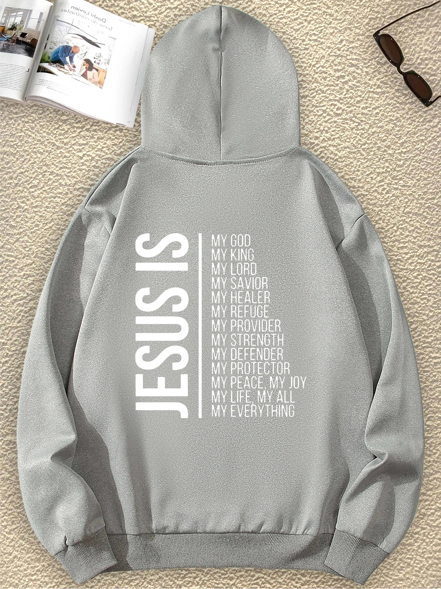 JESUS Fashion Print Pullover Hoodie