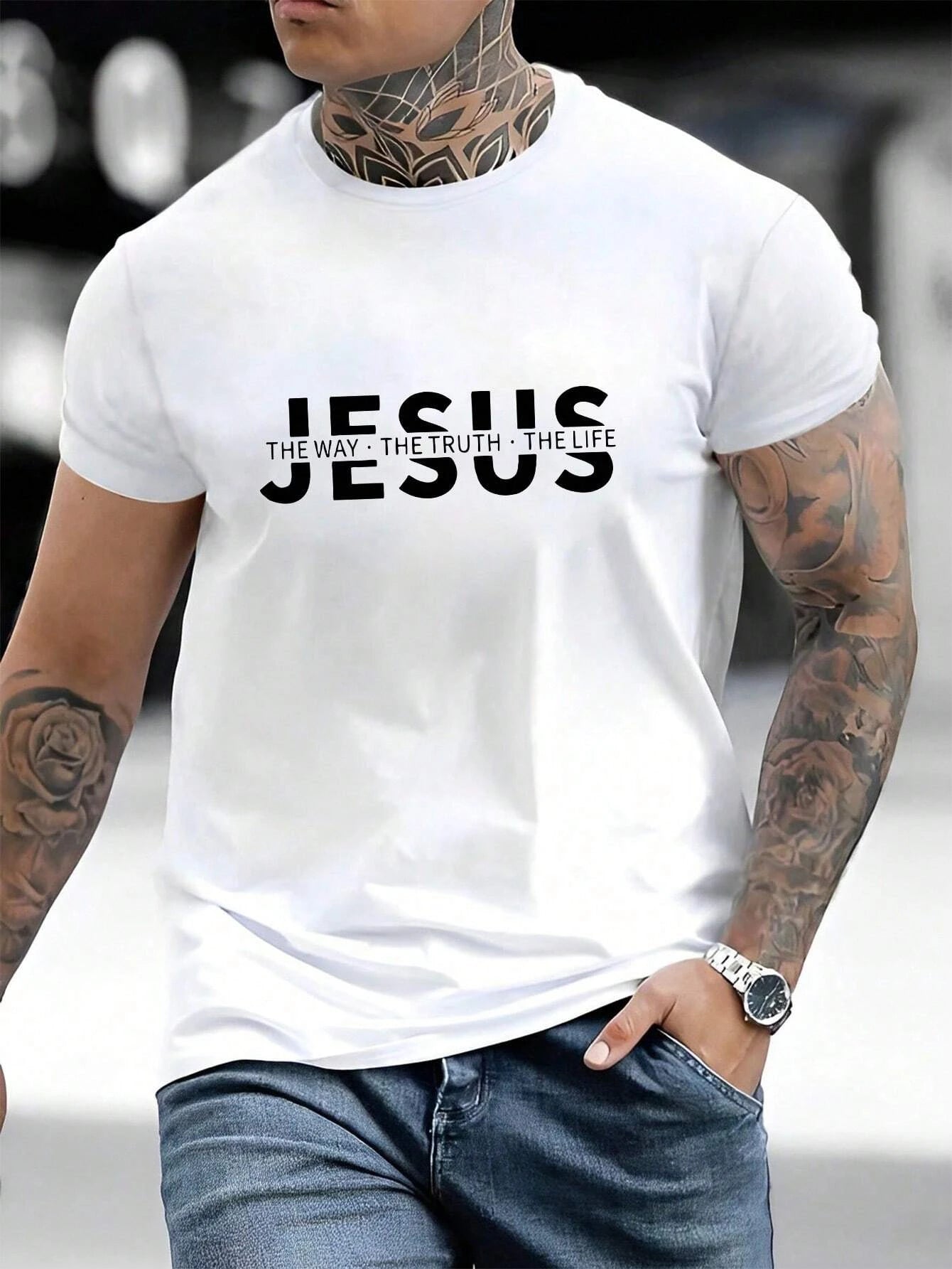 Jesus Men Cotton Tshirt