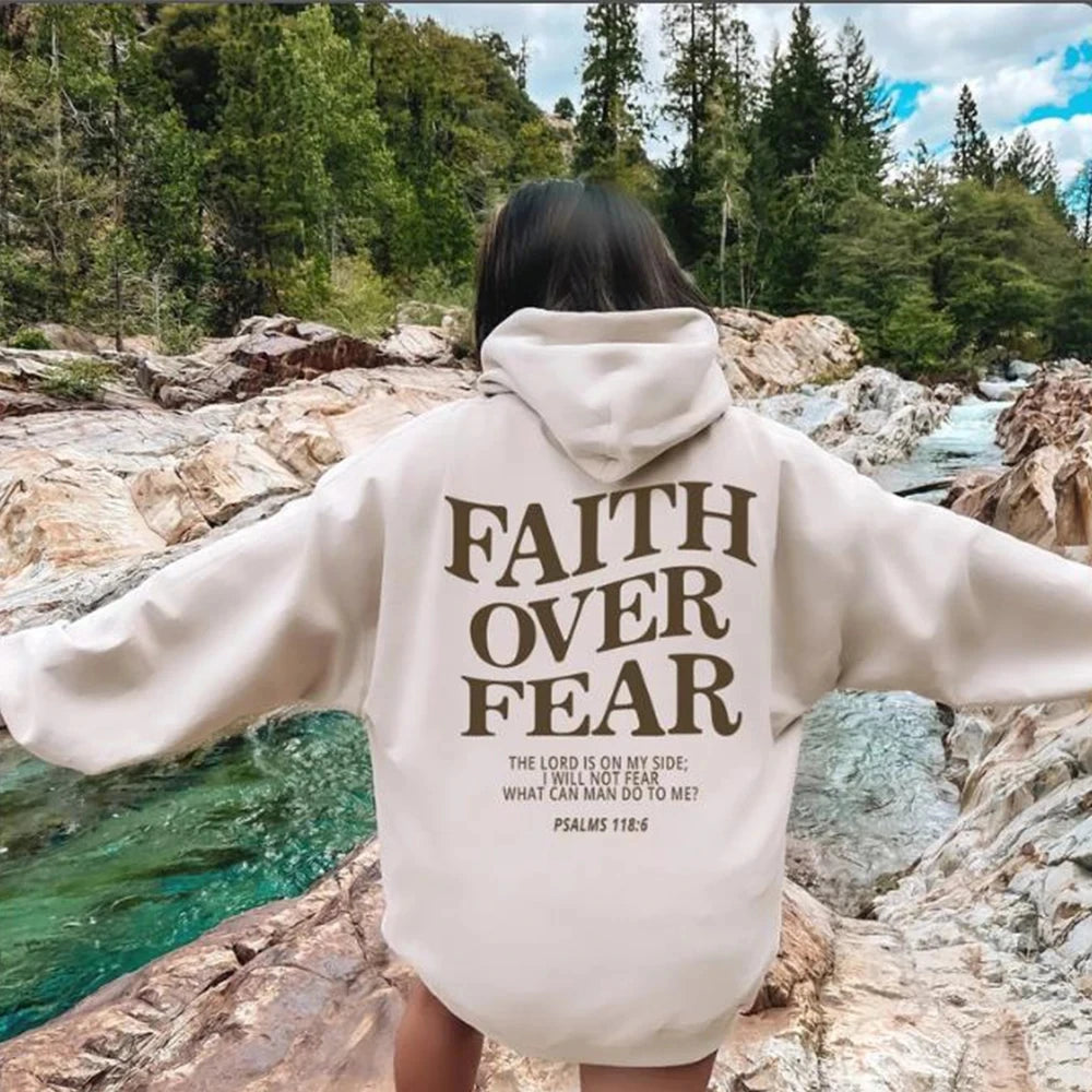 Faith Over Fear Christian Hoodie