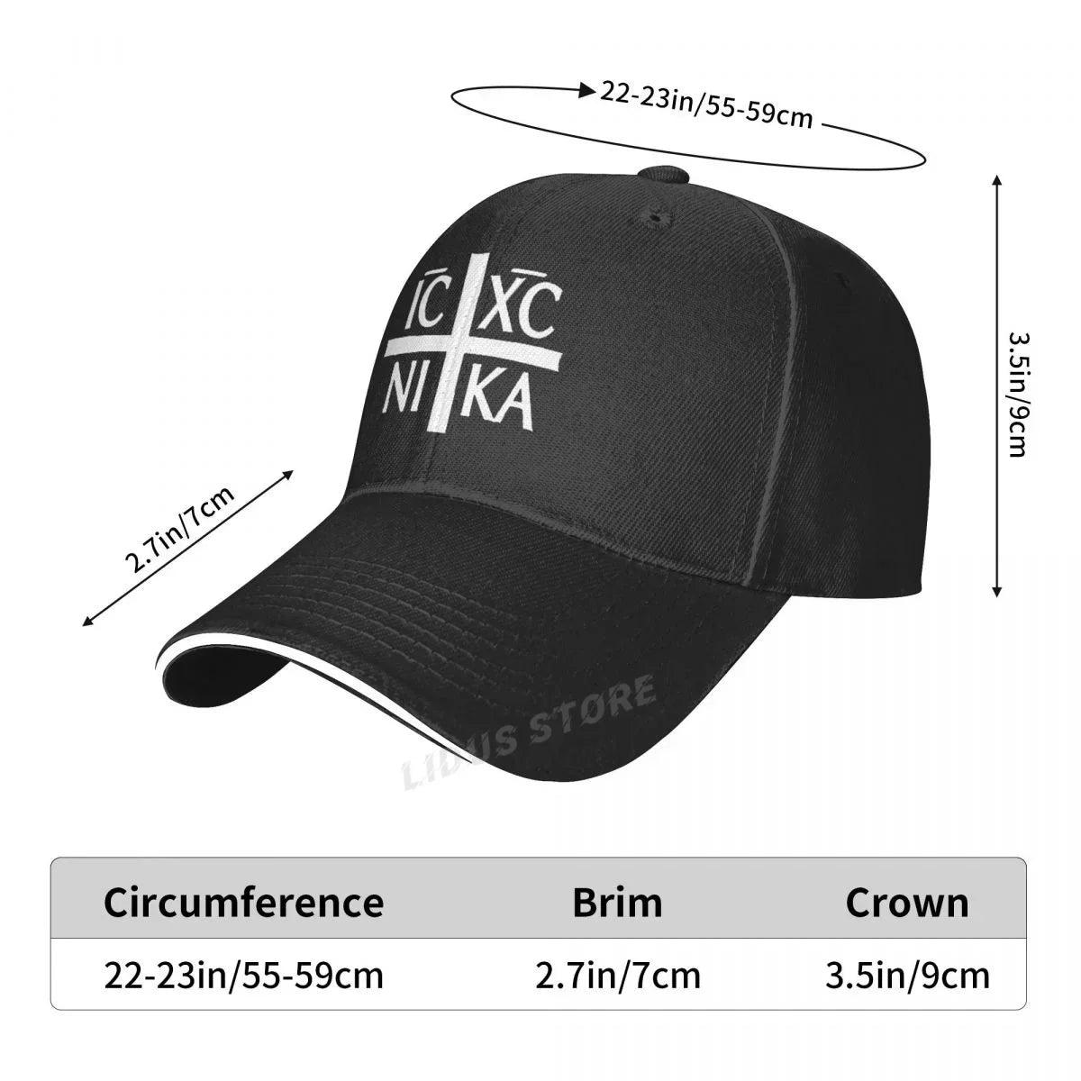 Orthodox Christianity IC XC NIKA Cross Christian Cap