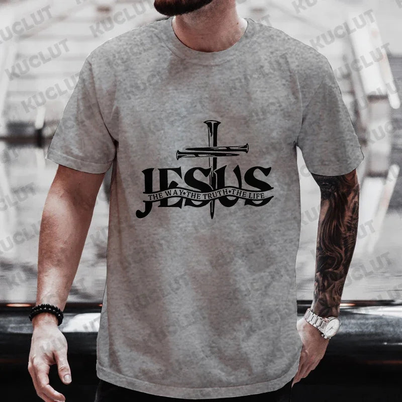 Jesus Pattern Men's T-shirt