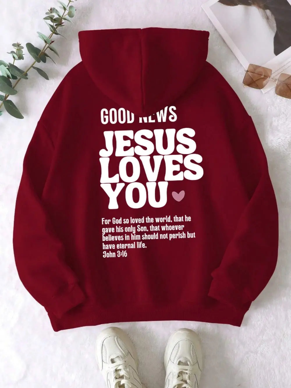 Good News Jesus Loves You Hoodies