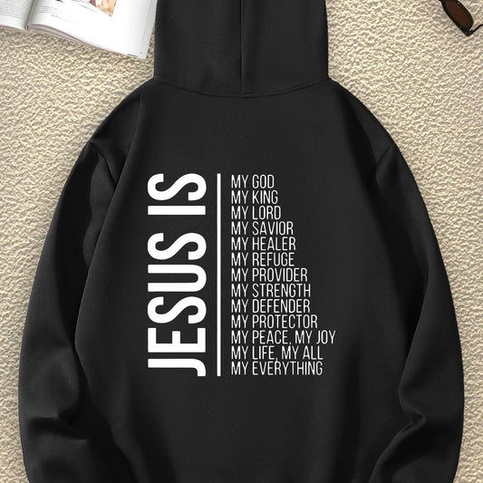 JESUS Fashion Print Pullover Hoodie