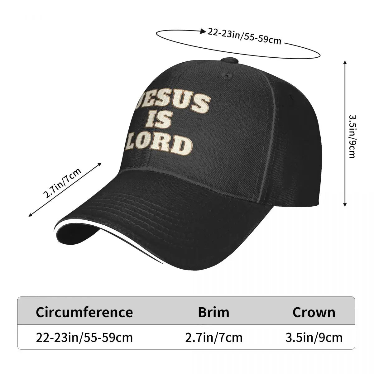 Christian Jesus Is Lord Baseball Cap